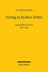 Vertrag zu Rechten Dritter - Walther Hadding