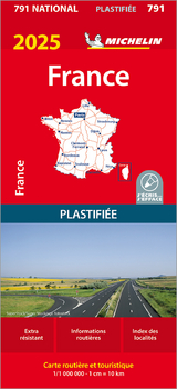 Michelin Frankreich 2025 (plastifiziert) - 