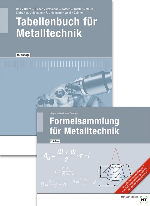 Paketangebot Tabellenbuch für Metalltechnik und Formelsammlung für Metalltechnik - Klaus Zeimer, Albert Weiß, Andreas Uhlemann, Volker Tammen, Johann Slaby, Markus Molitor, Heribert Laier, Bernd Kumler, Günter Kotsch, Michael Hötger, Wolf-Dieter Gläser, Nikolaus Drozd, Wilhelm Dax