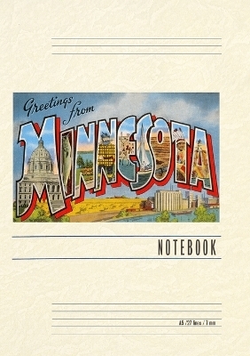 Vintage Lined Notebook Greetings from Minnesota