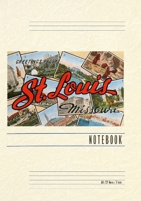 Vintage Lined Notebook Greetings from St. Louis