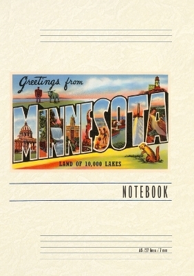 Vintage Lined Notebook Greetings from Minnesota