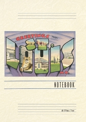 Vintage Lined Notebook Greetings from St. Louis