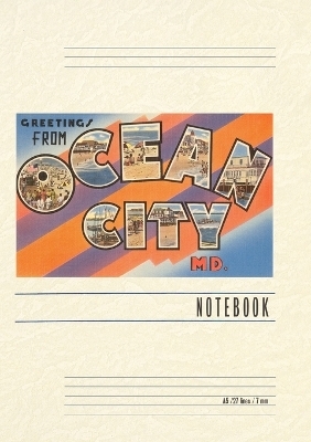 Vintage Lined Notebook Greetings from Ocean City