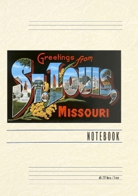 Vintage Lined Notebook Greetings from St. Louis