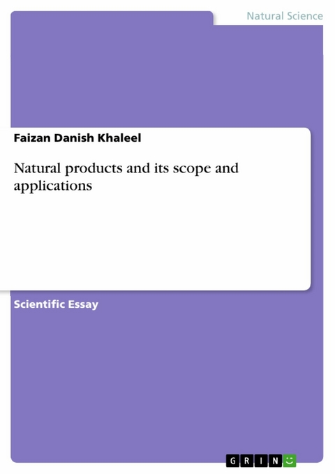 Natural products and its scope and applications - Faizan Danish Khaleel