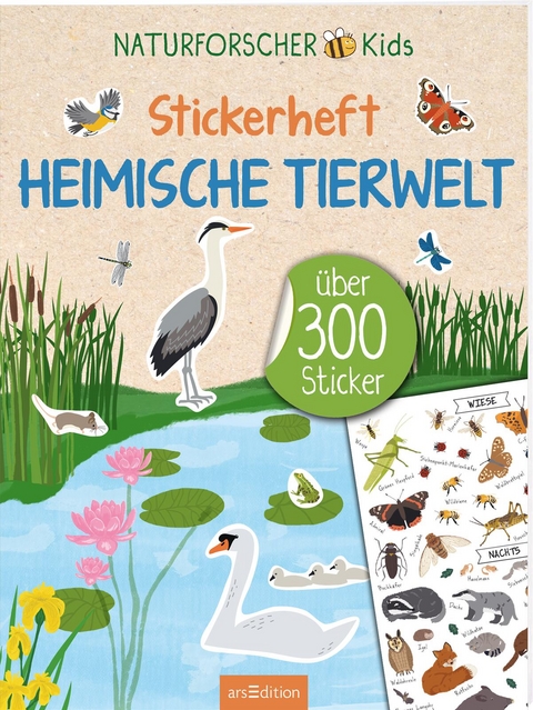 Naturforscher-Kids – Stickerheft Heimische Tierwelt