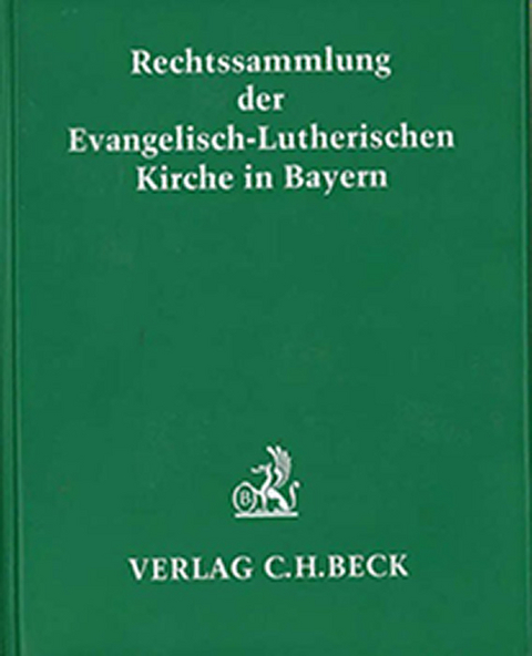 Rechtssammlung der Evangelisch-Lutherischen Kirche in Bayern Hauptordner 96 mm