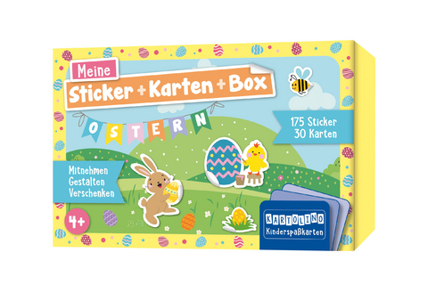 Meine Sticker + Karten + Box - Ostern