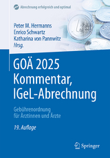 GOÄ 2025 Kommentar, IGeL-Abrechnung - Hermanns, Peter M.; Schwartz, Enrico; von Pannwitz, Katharina