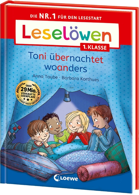 Leselöwen 1. Klasse - Toni übernachtet woanders - Anna Taube