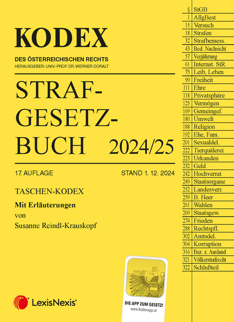 Taschen-Kodex Strafgesetzbuch 2024 - inkl. App - 