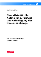 FARR Checkliste 2 für die Aufstellung, Prüfung und Offenlegung des Konzernanhangs - Farr, Wolf-Michael