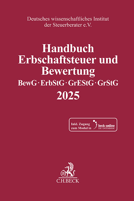 Handbuch Erbschaftsteuer und Bewertung 2025 - 