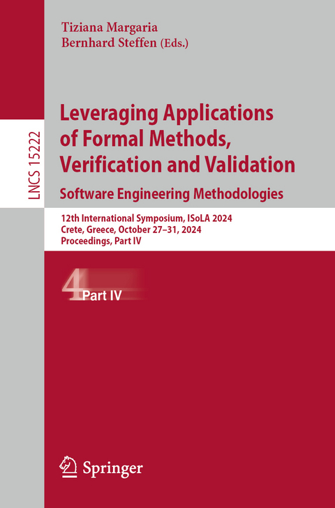 Leveraging Applications of Formal Methods, Verification and Validation. Software Engineering Methodologies - 