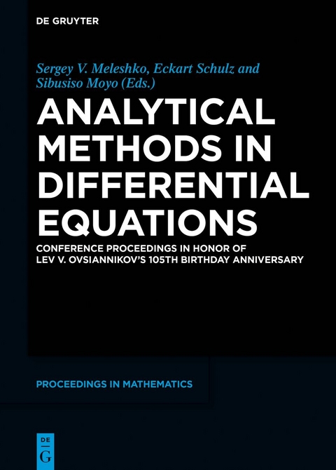 Analytical Methods in Differential Equations - 