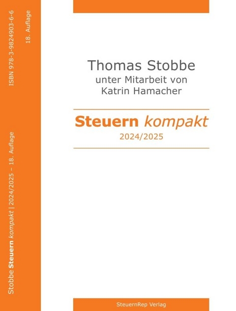 Steuern kompakt 2024-2025 - Thomas Stobbe