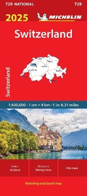 Switzerland 2025 - Michelin National Map 729 -  Michelin