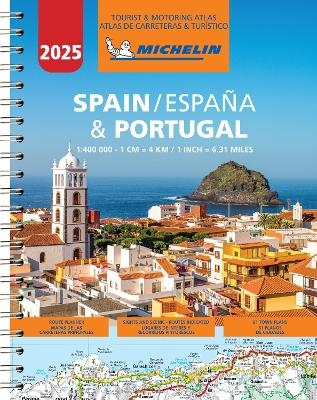 Spain & Portugal 2025 - Tourist and Motoring Atlas (A4-Spiral) -  Michelin