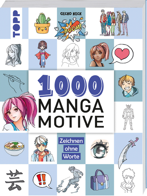 1000 Manga Motive zeichnen - Gecko Keck