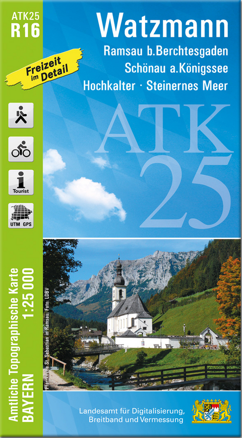 ATK25-R16 Watzmann (Amtliche Topographische Karte 1:25000)