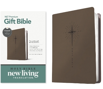 NLT Premium Gift Bible, Filament Enabled, Star Cross Taupe