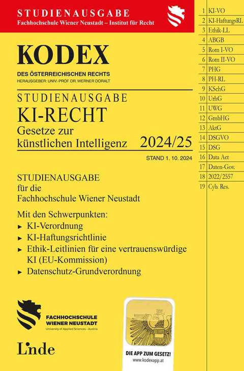 KODEX Studienausgabe KI-Recht 2024/25 - 