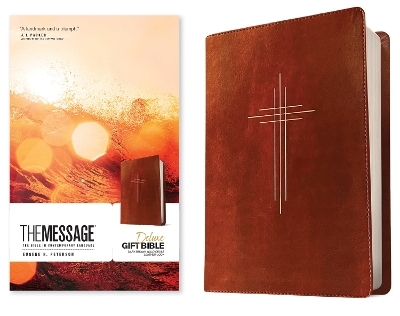 The Message Deluxe Gift Bible, Dark Brown Gold - Eugene H. Peterson