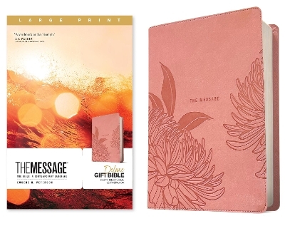 Message Deluxe Gift Bible, Large Print, Dusty Pink - Eugene H. Peterson