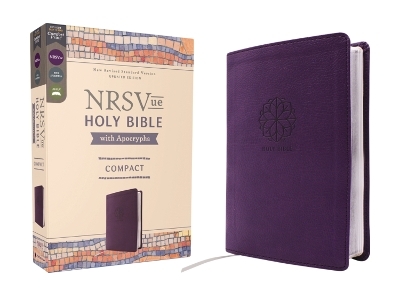 NRSVue, Holy Bible with Apocrypha, Compact, Leathersoft, Purple, Comfort Print -  Zondervan