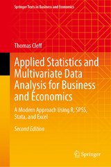 Applied Statistics and Multivariate Data Analysis for Business and Economics - Cleff, Thomas