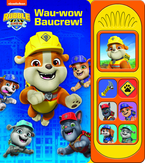 PAW Patrol, Rubble & Crew - Wau-wow Baucrew! - Soundbuch - Pappbilderbuch mit 7 Geräuschen