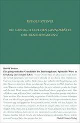 Die geistig-seelischen Grundkräfte der Erziehungskunst - Steiner, Rudolf