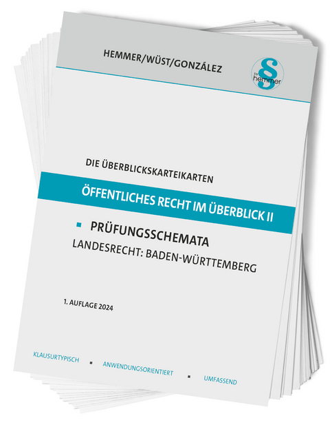 Die Überblickskarteikarten Öffentliches Recht im Überblick II - Simón Barrera González, Karl-Edmund Hemmer, Achim Wüst