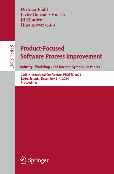 Product-Focused Software Process Improvement. Industry-, Workshop-, and Doctoral Symposium Papers - 