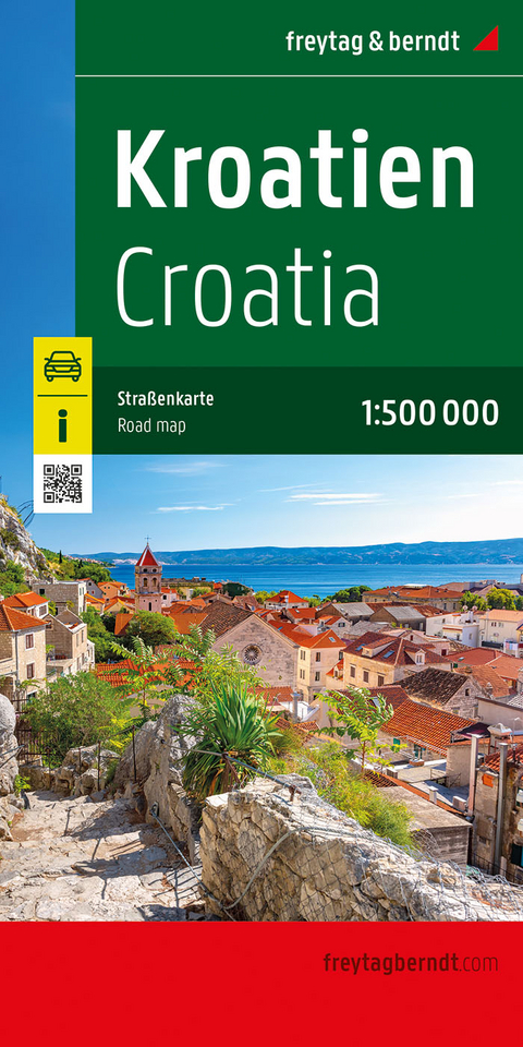 Kroatien, Straßenkarte 1:500.000, freytag & berndt