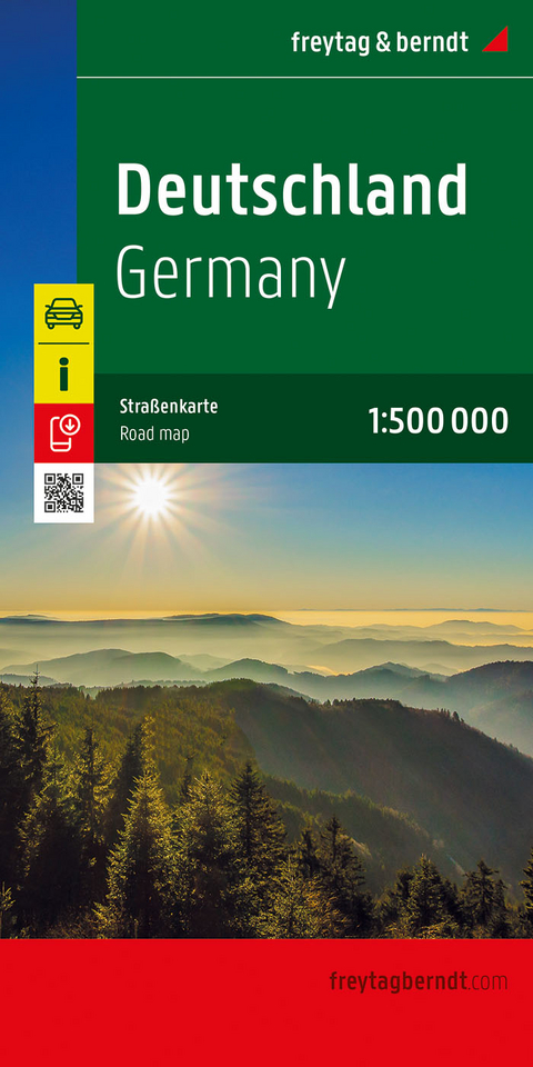 Deutschland, Straßenkarte 1:500.000, freytag & berndt