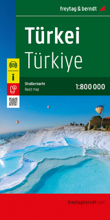 Türkei, Straßenkarte 1:800.000, freytag & berndt - 