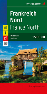 Frankreich Nord, Straßenkarte 1:500.000, freytag & berndt - 