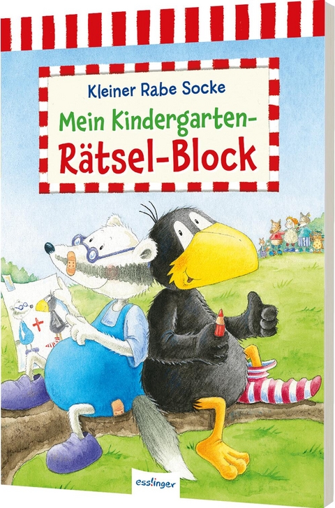 Der kleine Rabe Socke: Mein Kindergarten-Rätsel-Block