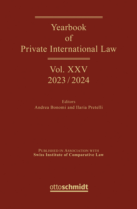 Yearbook of Private International Law Vol. XXV - 2023/2024 - 