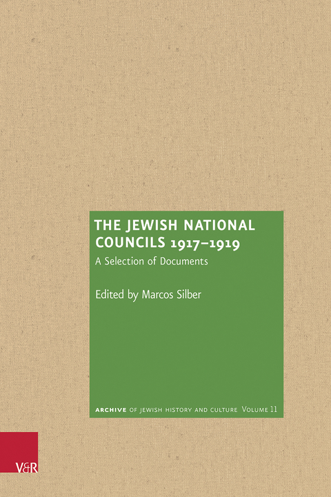 The Jewish National Councils 1917–1919 - 