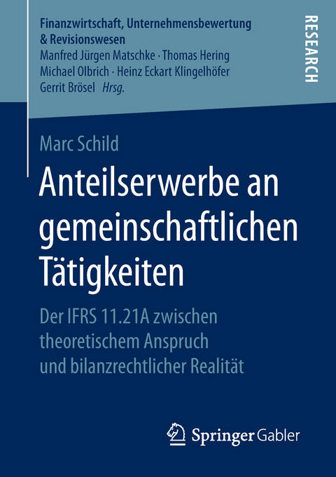 Anteilserwerbe an gemeinschaftlichen Tätigkeiten - Marc Schild