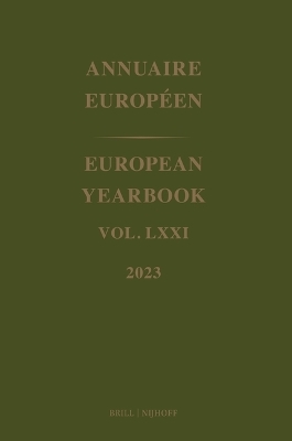 European Yearbook / Annuaire Européen, Volume 71 (2023) - 