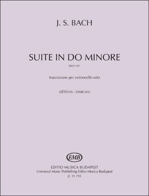 Suite in C Minor Bwv 997 Transcribed for Cello Solo - 