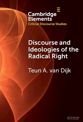 Discourse and Ideologies of the Radical Right - Teun A. van Dijk