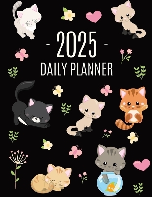 Cats Daily Planner 2025 - Happy Oak Tree Press