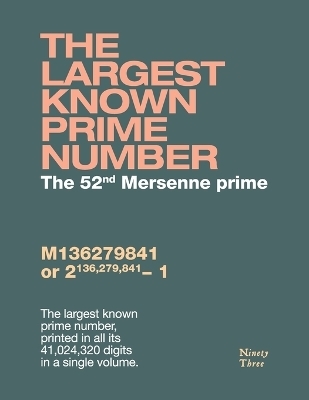 The largest known prime number