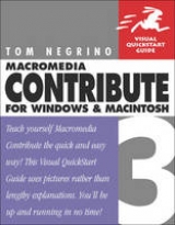 Macromedia Contribute 3 for Windows and Macintosh - Negrino, Tom