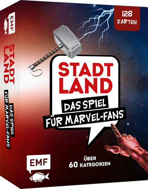 Kartenspiel: Stadt, Land, ... Das inoffizielle Spiel für Marvel-Fans mit 128 Karten